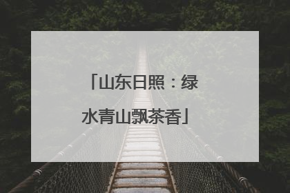 山东日照：绿水青山飘茶香