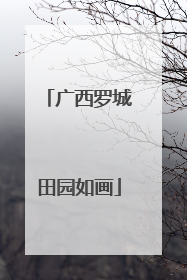 广西罗城田园如画