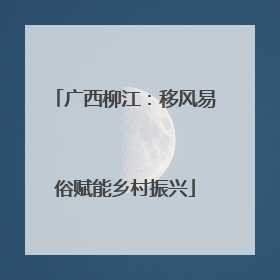 广西柳江：移风易俗赋能乡村振兴