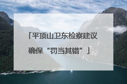 平顶山卫东检察建议确保“罚当其错”