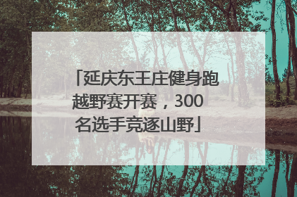 延庆东王庄健身跑越野赛开赛，300名选手竞逐山野