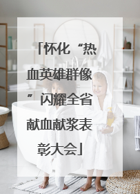 怀化“热血英雄群像”闪耀全省献血献浆表彰大会