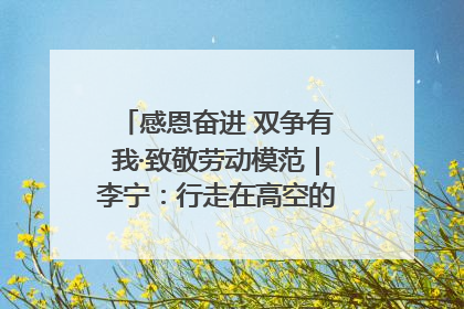 感恩奋进 双争有我·致敬劳动模范｜李宁：行走在高空的“电网卫士”