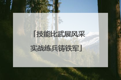 技能比武展风采 实战练兵铸铁军