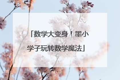 数学大变身！墨小学子玩转数学魔法