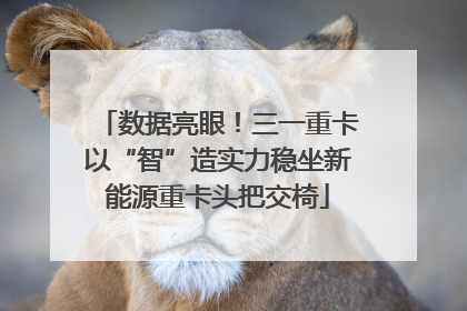 数据亮眼！三一重卡以“智”造实力稳坐新能源重卡头把交椅