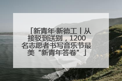 新青年·新德工丨从接驳到送别，1200名志愿者书写音乐节最美“新青年答卷”