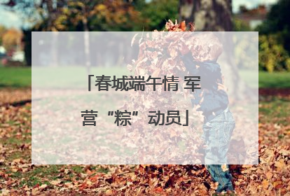 春城端午情 军营“粽”动员