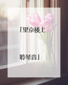望京楼上聆琴音