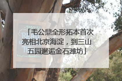 毛公鼎全形拓本首次亮相北京海淀，到三山五园邂逅金石潍坊