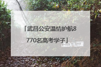 武昌公安温情护航8770名高考学子