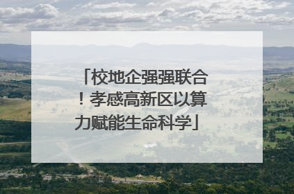 校地企强强联合！孝感高新区以算力赋能生命科学