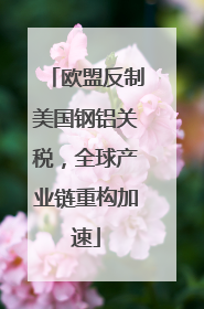欧盟反制美国钢铝关税，全球产业链重构加速