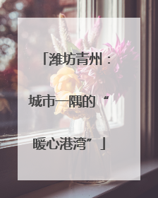 潍坊青州：城市一隅的“暖心港湾”