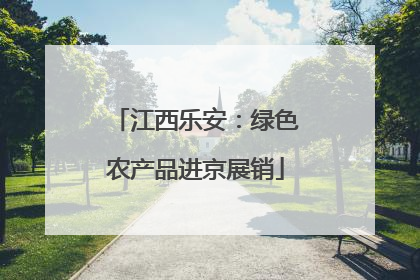 江西乐安：绿色农产品进京展销