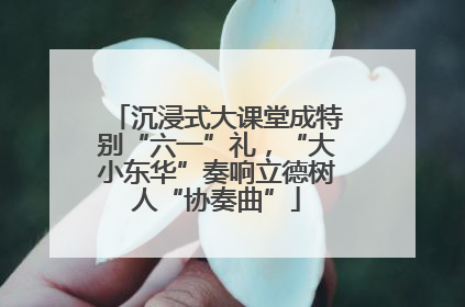 沉浸式大课堂成特别“六一”礼，“大小东华”奏响立德树人“协奏曲”