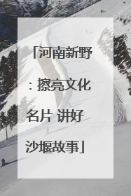 河南新野：擦亮文化名片 讲好沙堰故事