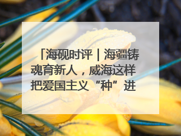 海砚时评｜海疆铸魂育新人，威海这样把爱国主义“种”进年轻人心里