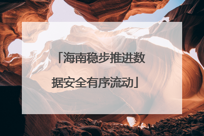 海南稳步推进数据安全有序流动