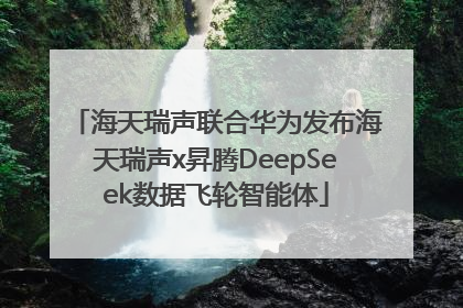 海天瑞声联合华为发布海天瑞声x昇腾DeepSeek数据飞轮智能体