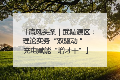 清风头条｜武陵源区：理论实务“双驱动 ” 充电赋能“增才干”