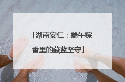湖南安仁：端午粽香里的藏蓝坚守