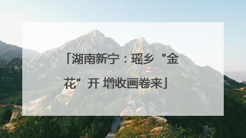 湖南新宁：瑶乡“金花”开 增收画卷来