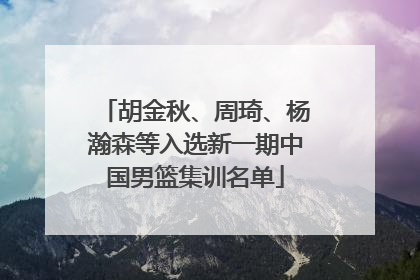 胡金秋、周琦、杨瀚森等入选新一期中国男篮集训名单