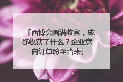 西博会圆满收官，成都收获了什么？企业意向订单纷至沓来