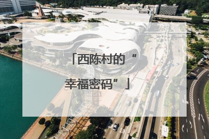 西陈村的“幸福密码”