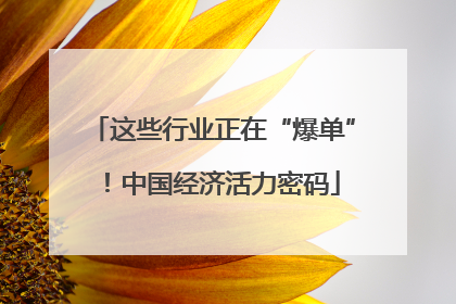 这些行业正在“爆单”！中国经济活力密码