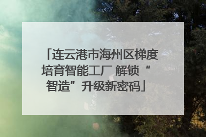 连云港市海州区梯度培育智能工厂 解锁“智造”升级新密码