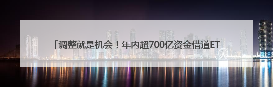 调整就是机会！年内超700亿资金借道ETF进场扫货，这些板块最被看好（附名单）