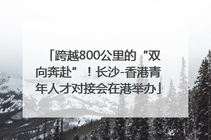 跨越800公里的“双向奔赴”！长沙-香港青年人才对接会在港举办