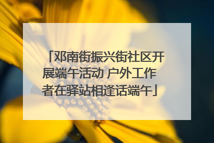 邓南街振兴街社区开展端午活动 户外工作者在驿站相逢话端午