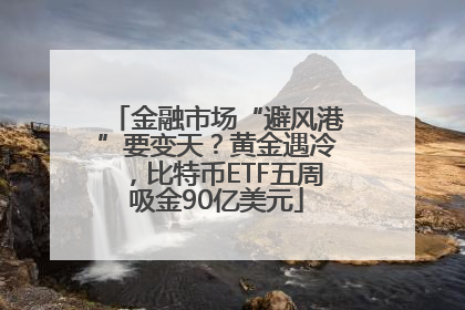 金融市场“避风港”要变天？黄金遇冷，比特币ETF五周吸金90亿美元