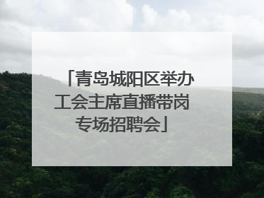 青岛城阳区举办工会主席直播带岗专场招聘会