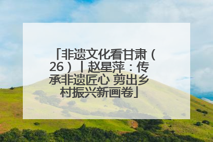 非遗文化看甘肃（26）丨赵星萍：传承非遗匠心 剪出乡村振兴新画卷