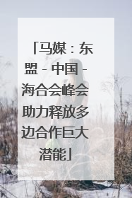 马媒：东盟－中国－海合会峰会助力释放多边合作巨大潜能
