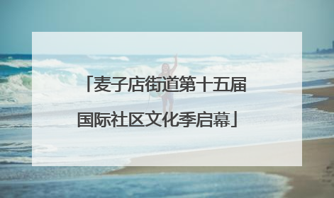 麦子店街道第十五届国际社区文化季启幕