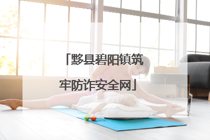 黟县碧阳镇筑牢防诈安全网