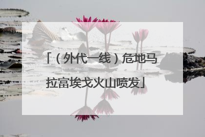 （外代一线）危地马拉富埃戈火山喷发