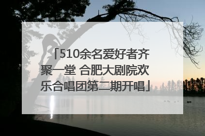 510余名爱好者齐聚一堂 合肥大剧院欢乐合唱团第二期开唱