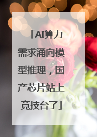 AI算力需求涌向模型推理，国产芯片站上竞技台了