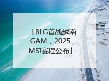 BLG首战越南GAM，2025MSI赛程公布